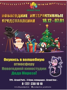 Новогоднее интерактивное шоу «Киностудия Деда Мороза»