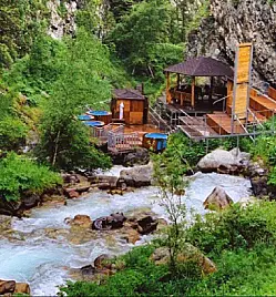 Тур на Горячие источники Алмарасан и водопад Аюсай