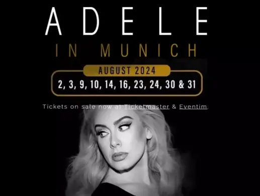 Adele: time by Munchen 9 August 19:30